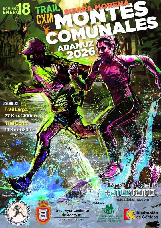 TRAIL CXM MONTES COMUNALES DE ADAMUZ 2026 TRAIL VENADO ( CORTO )